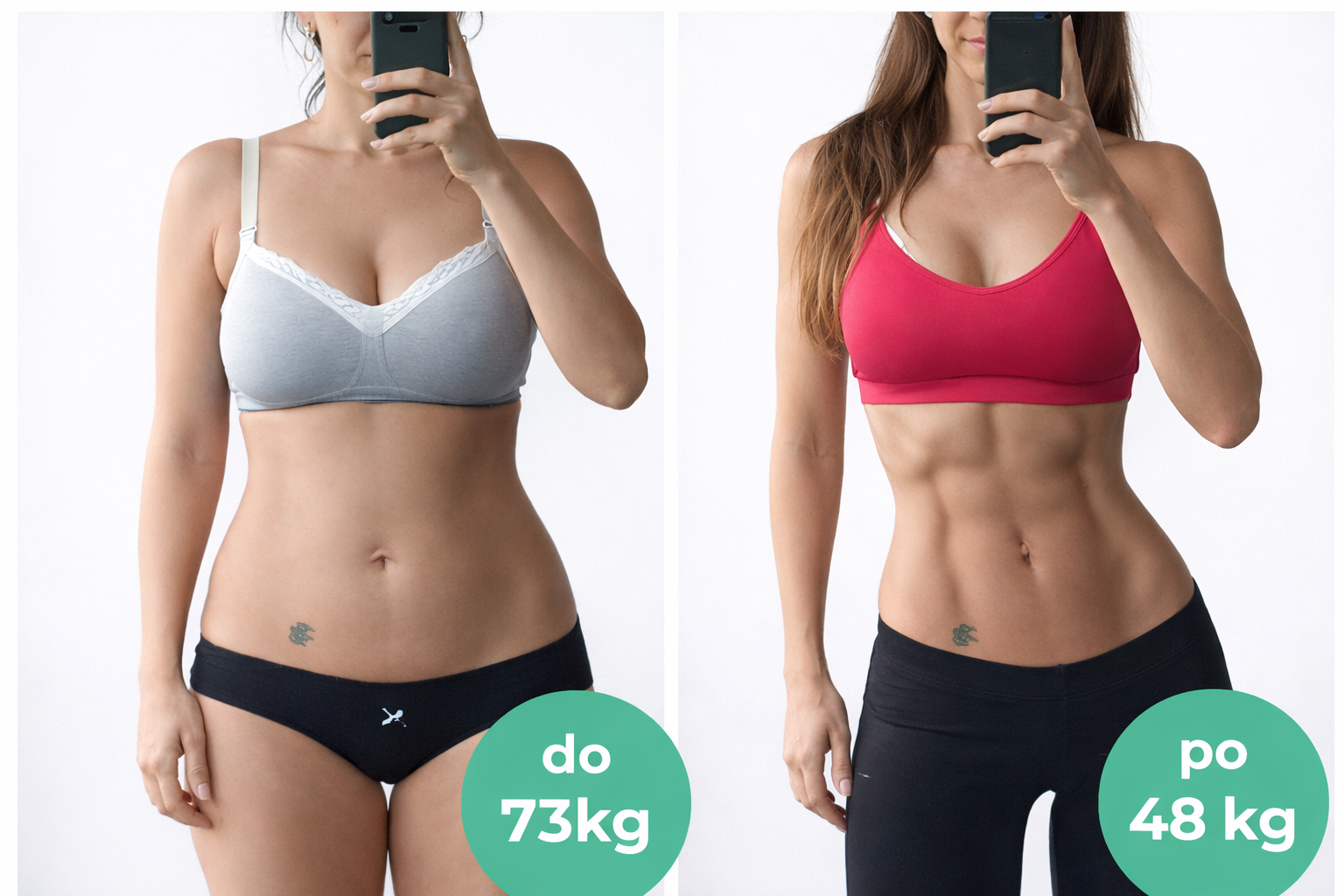 Cristina înainte și după